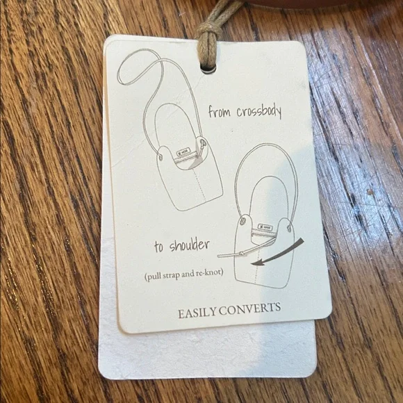 HOBO Fern Crossbody Bag Open Brown NWT Leather - Picture 6 of 9